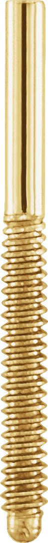 .032x.375" Karat Stamped Threaded Earring Post