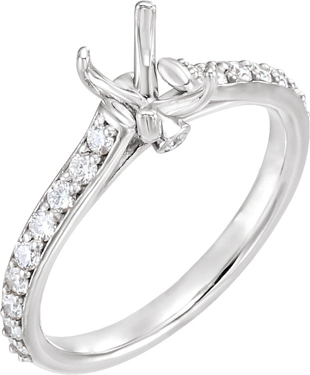 Accented Engagement Ring or Band