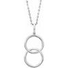 Sterling Silver Interlocking Circle 18 inch Necklace Ref. 12899547