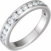 14K White .50 CTW Diamond Band for 6.5 mm Round Engagement Ring Ref 2941469