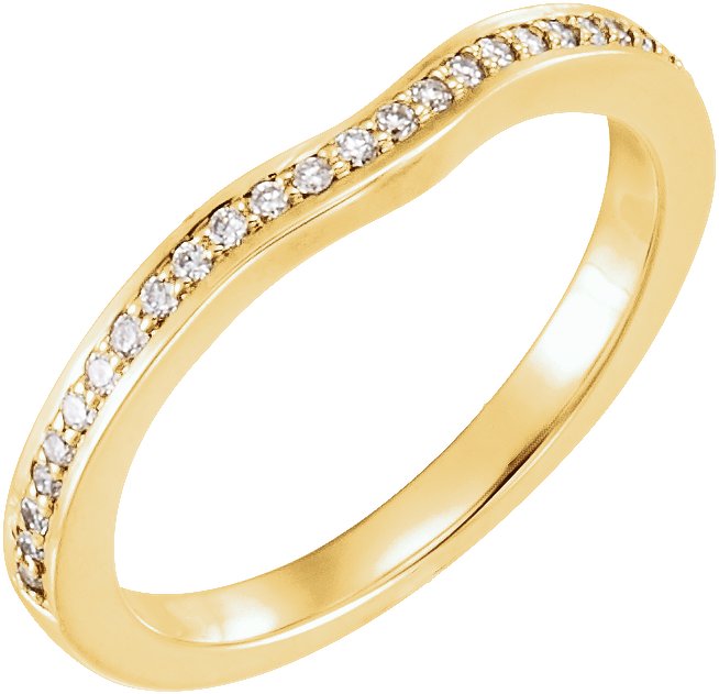 14K Yellow .125 CTW Diamond Band Ref 2982566