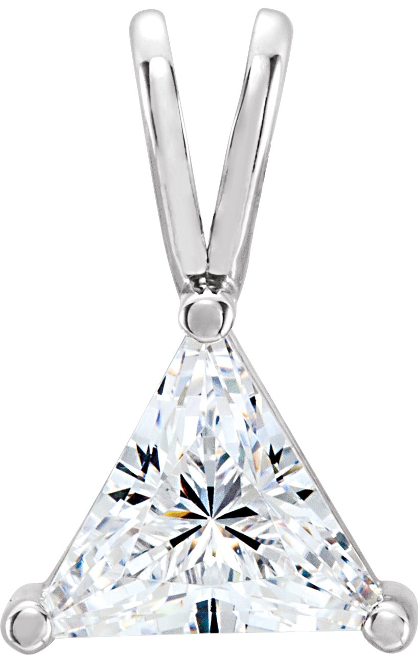 Solitaire Pendant Mounting for Triangle/Trillion Center