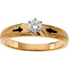 14K Yellow Gold 0.17 CTW Natural Diamond Engagement Ring