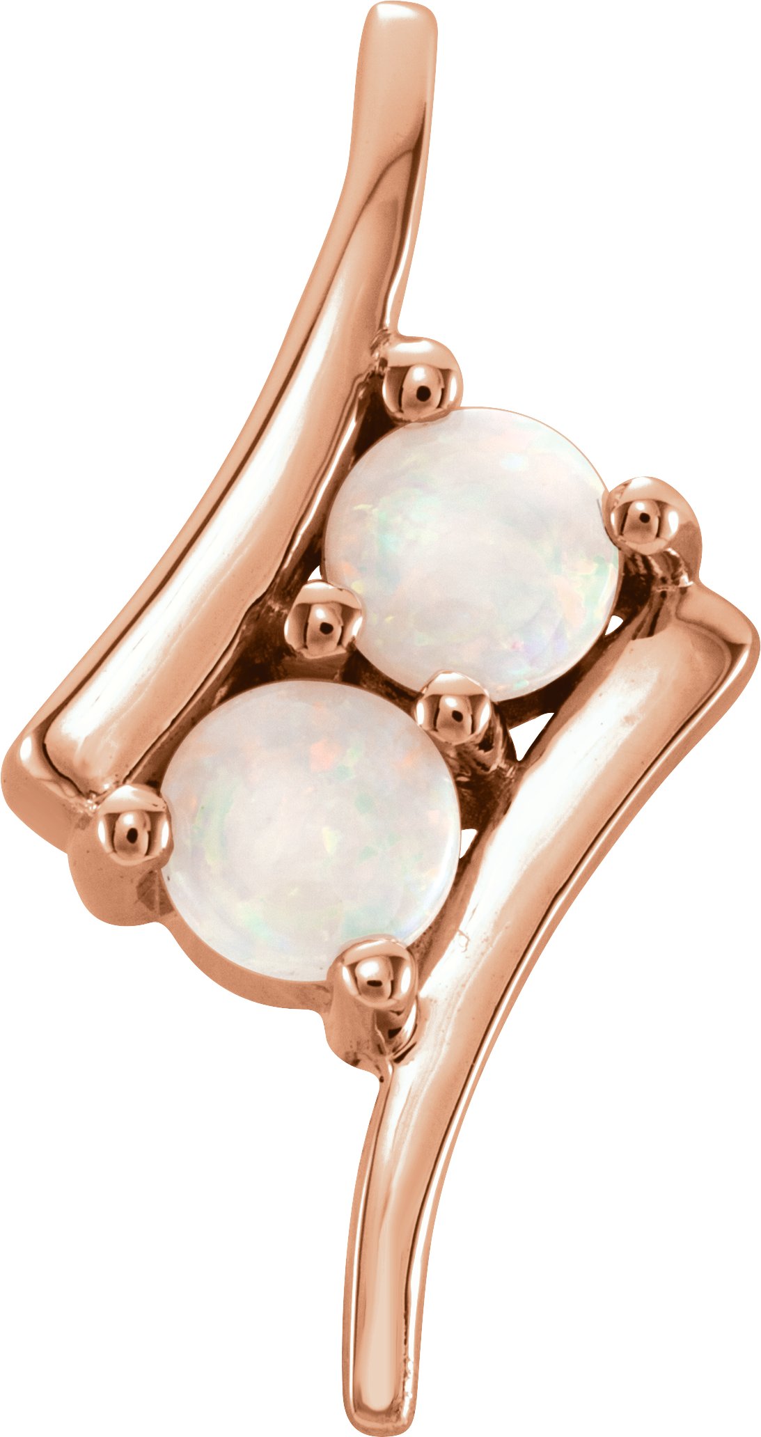 14K Rose Opal Two Stone Pendant Ref. 12899535