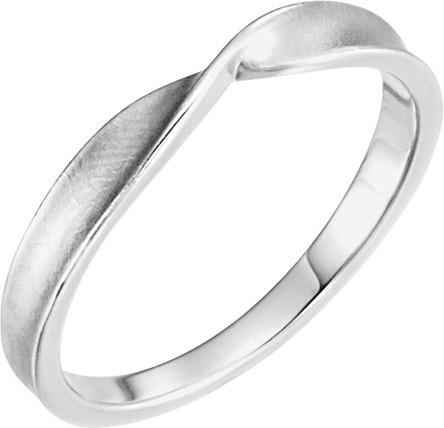 Sterling Silver 3 mm Stackable Twisted Ring