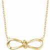14K Yellow Bow 18 inch Necklace Ref. 12749920
