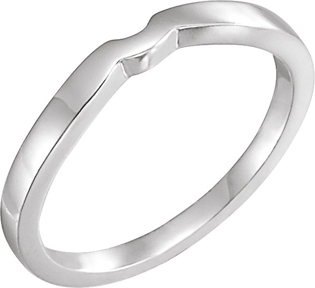 14K White #1 Matching Band for Tulipset® Ring