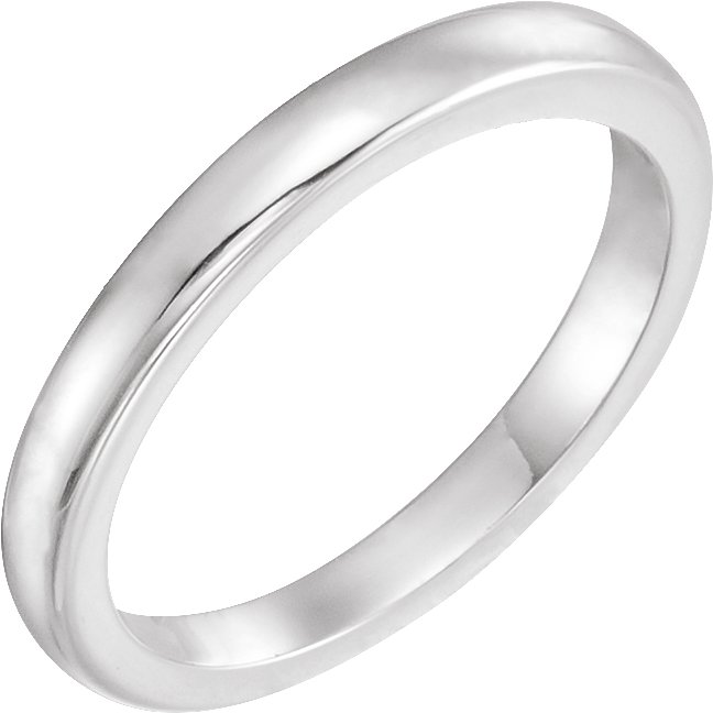 14K White Solstice Solitaire® #10=.75-1.25 CT Tapered Bombé Matching Band