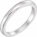 14K White Solstice Solitaire® #10=.75-1.25 CT Tapered Bombé Matching Band