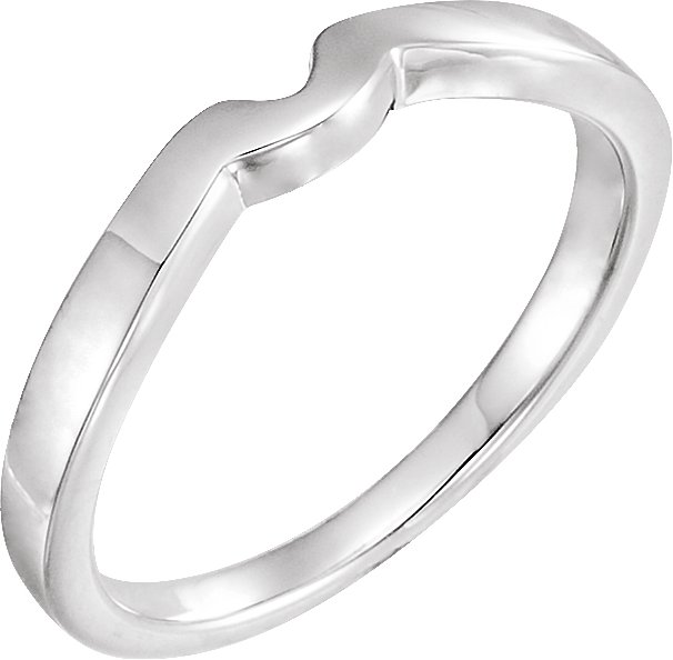 14K White #7 Matching Band for Tulipset® Ring