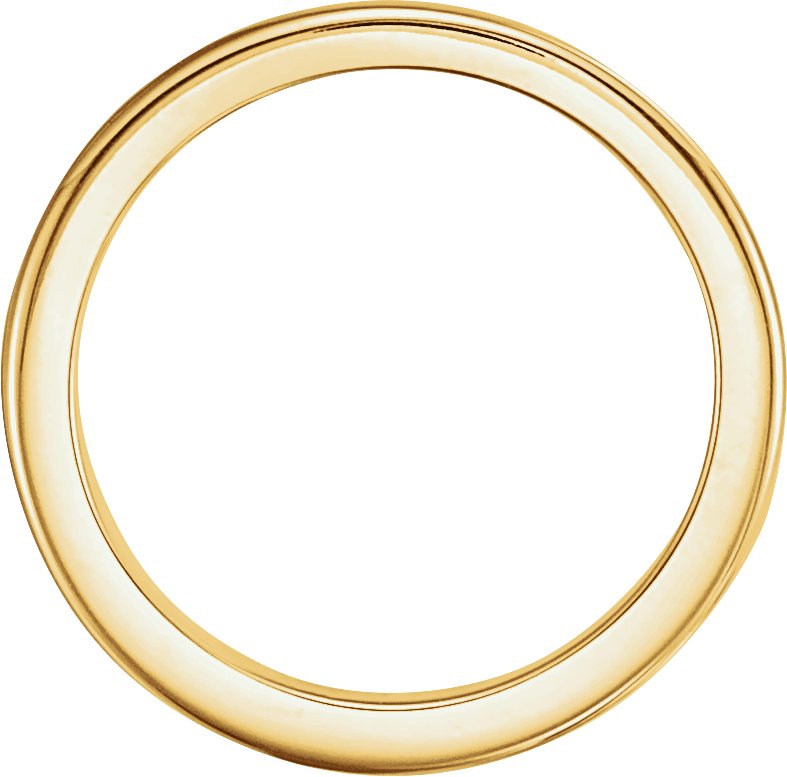 10K Yellow Solstice Solitaire® #16=2.5-6.0 CT Tapered Bombé Matching Band