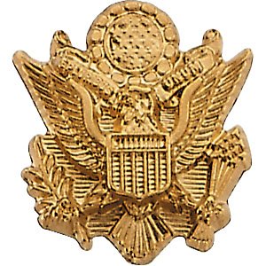 14K Yellow U.S. Army Lapel Pin