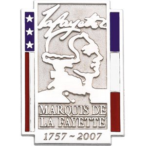 Marquis de La Fayette Commemorative Lapel Pin