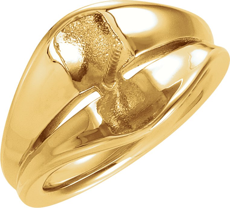 Solitaire Pearl Ring