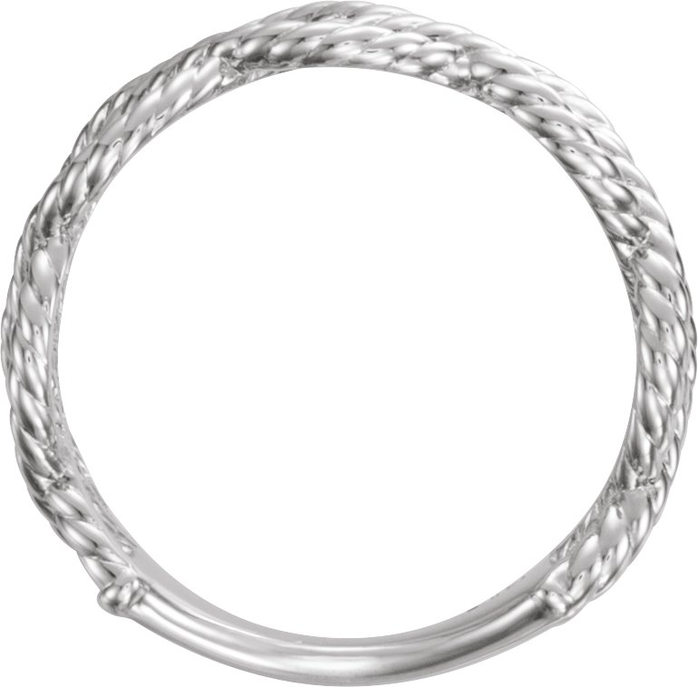 Sterling Silver Rope Ring