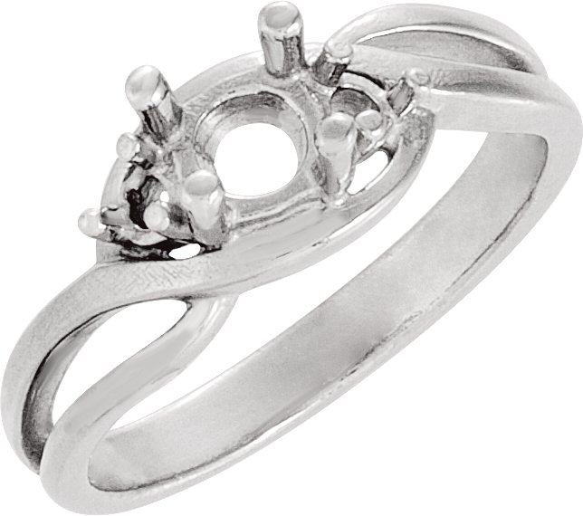 Accented Criss-Cross Ring