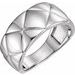 Sterling Silver Quilted Ring
