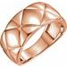 14K Rose Quilted Ring
