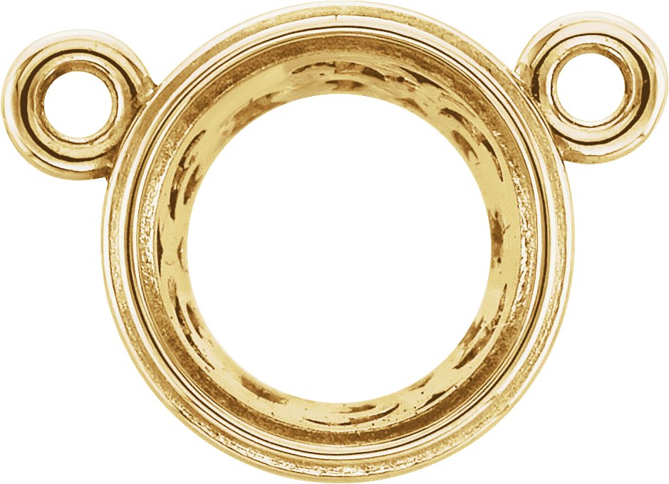 Round Bezel-Set Necklace Center