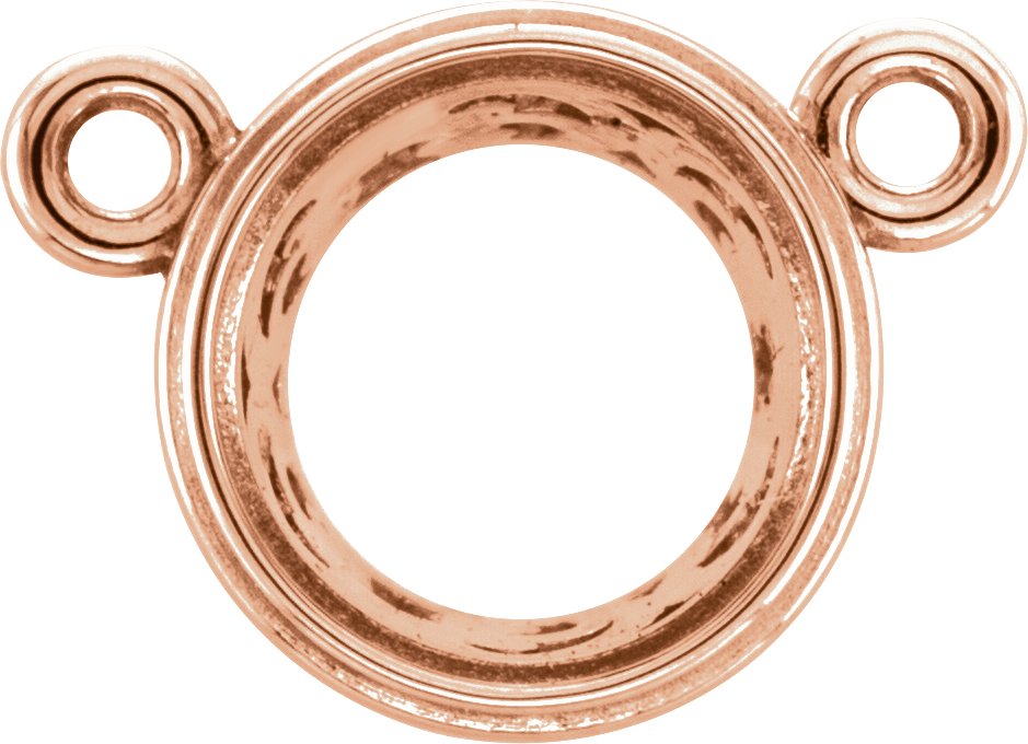 Round Bezel-Set Necklace Center