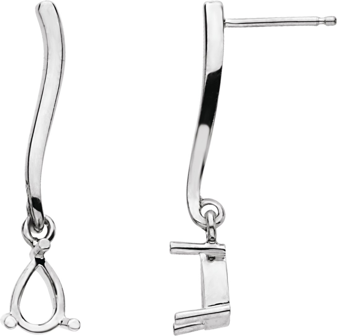 Pear Bar Earrings