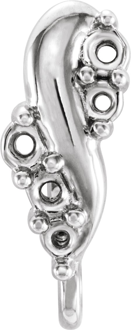 14K White Accented Hidden Bail Stuller