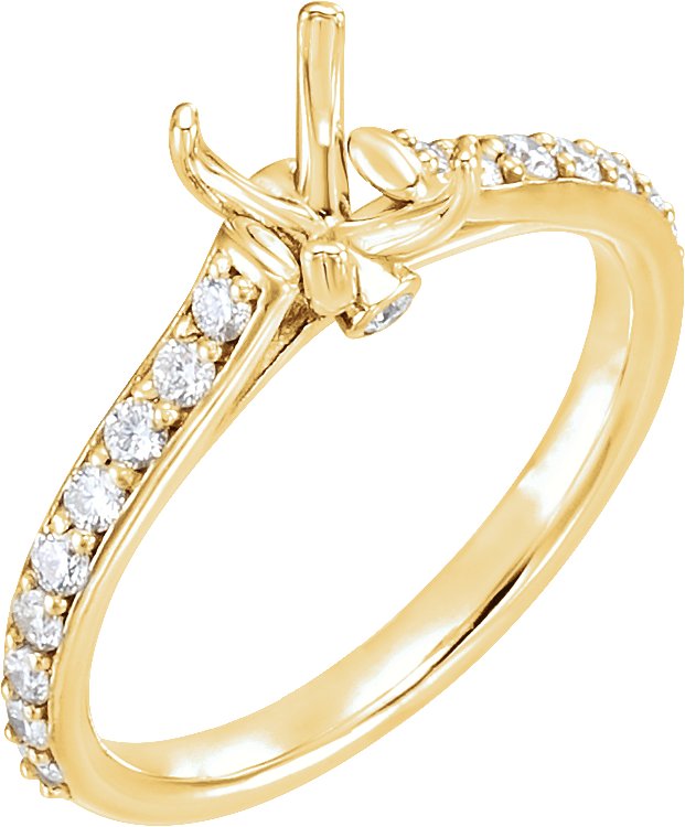 Accented Engagement Ring or Band