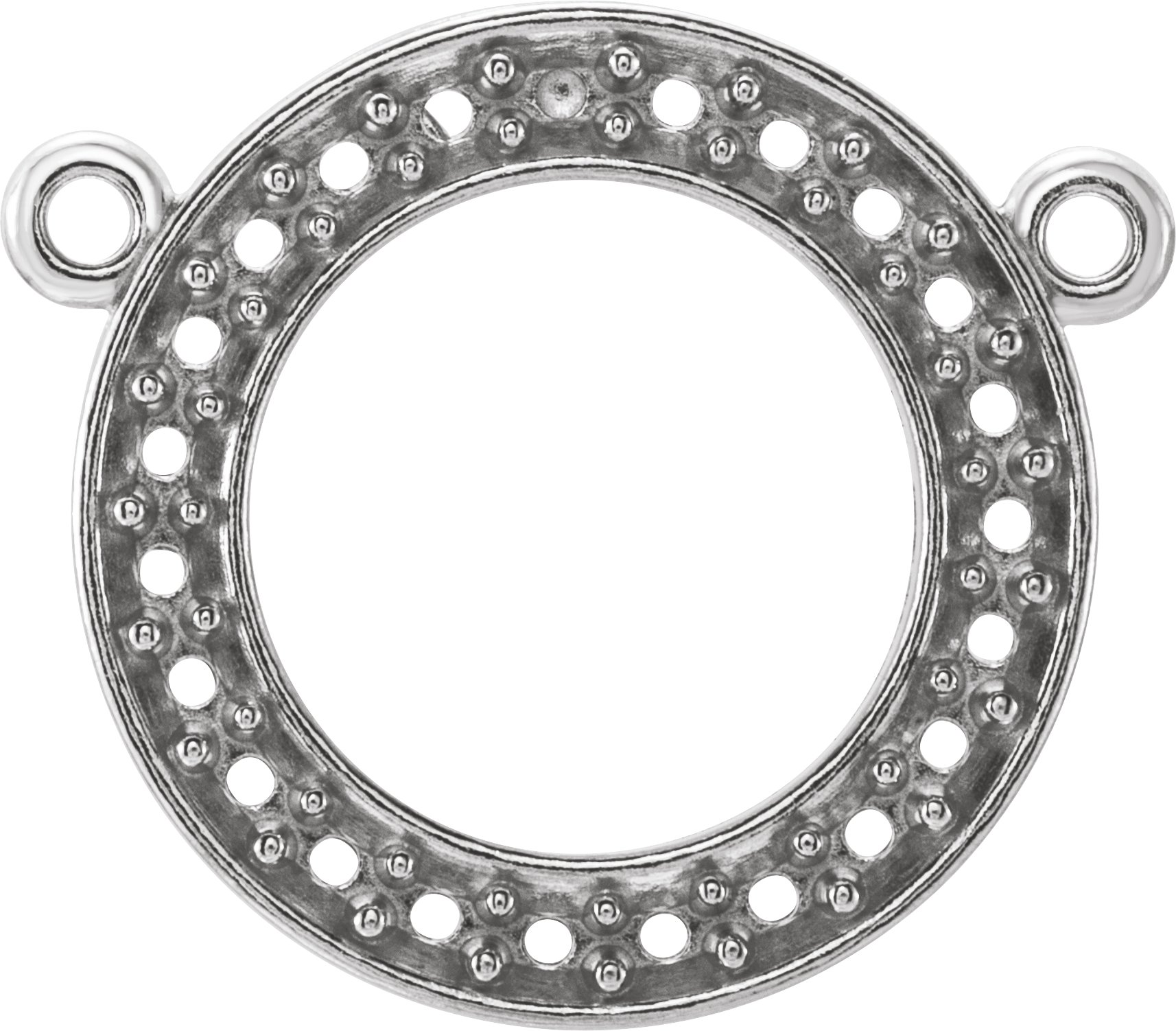 Accented Circle Necklace Center
