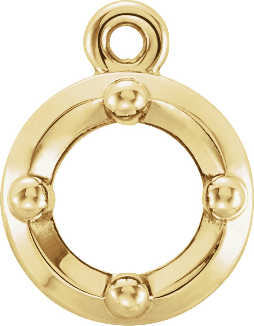 Round 4-Prong Dangle