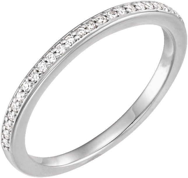 Continuum Sterling Silver 1/8 CTW Natural Diamond Matching Band