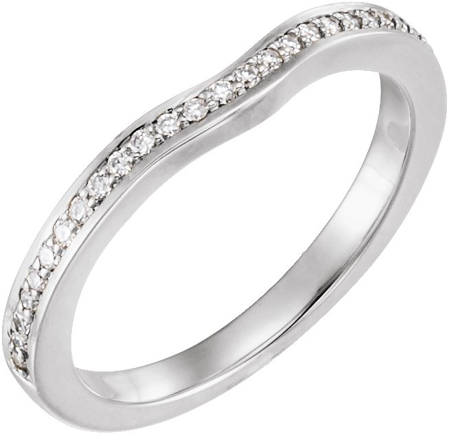 14K White .125 CTW Diamond Band Ref 2969378