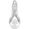 14K White Freshwater Cultured Pearl Pendant Ref. 12874755