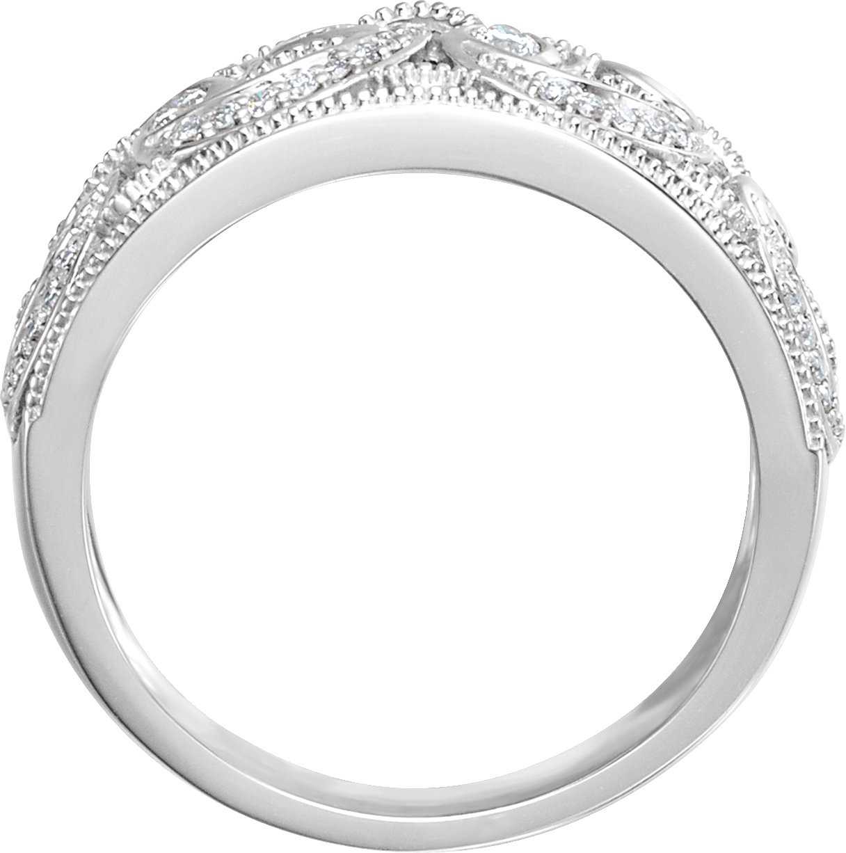 14K White 1/3 CTW Natural Diamond Ring