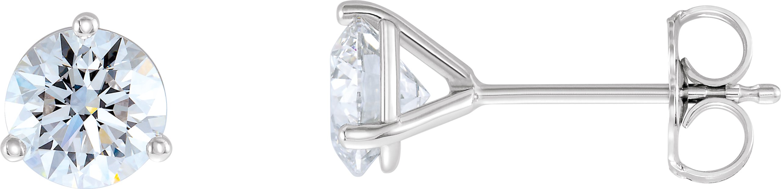 14K White 1 1/2 CTW Lab-Grown Diamond Stud Earrings