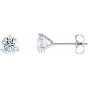 14K White 1 1/2 CTW Lab-Grown Diamond Stud Earrings