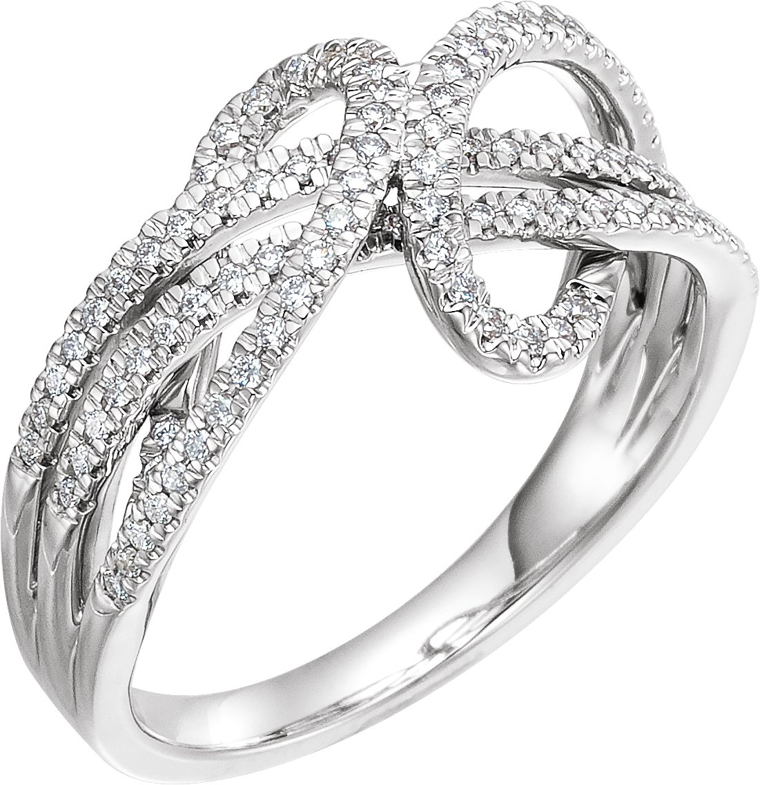 14K White 1/3 CTW Diamond Ring 