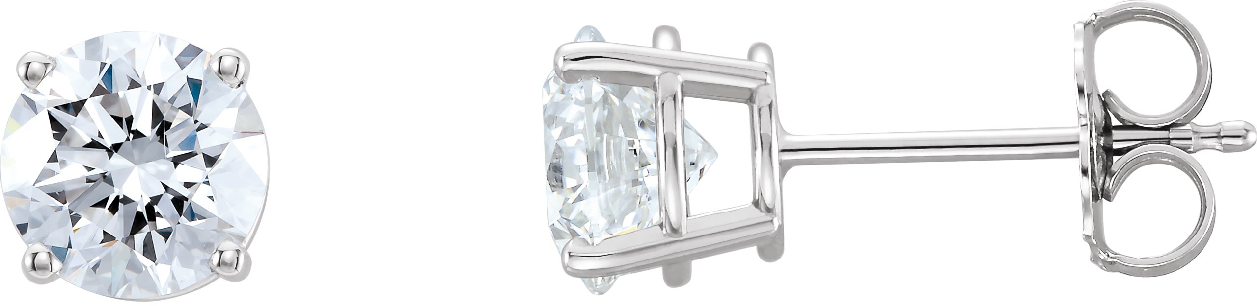 14K White 1.25 CTW Lab Grown Diamond Stud Earrings Ref 17620393