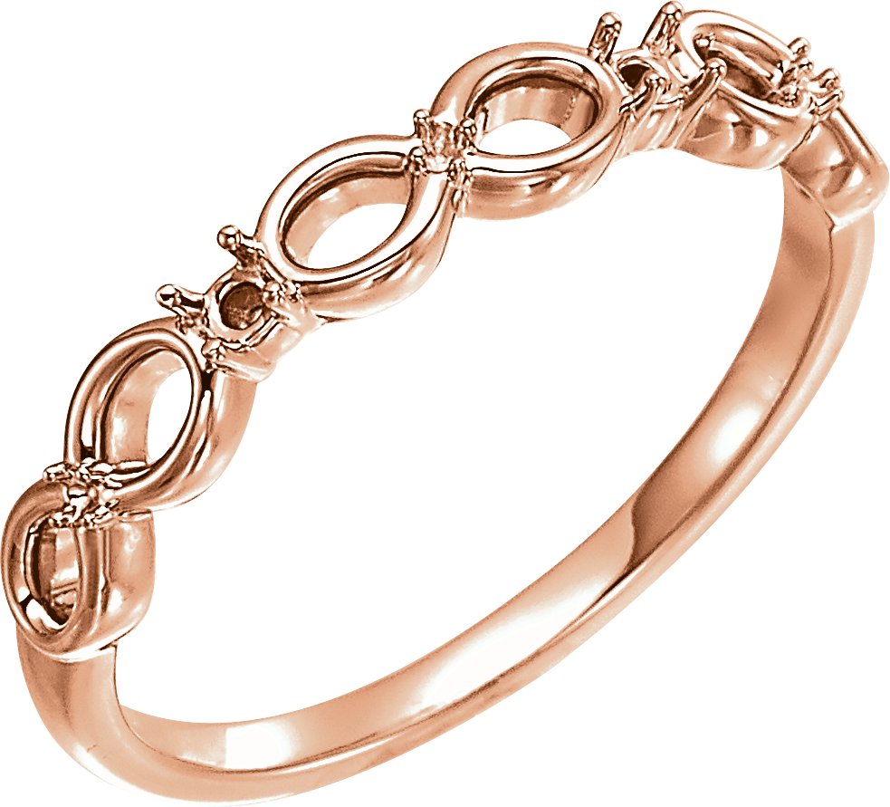Accented Infinity-Inspired Ring
