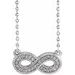 Sterling Silver .06 CTW Natural Diamond Infinity-Inspired 16-18