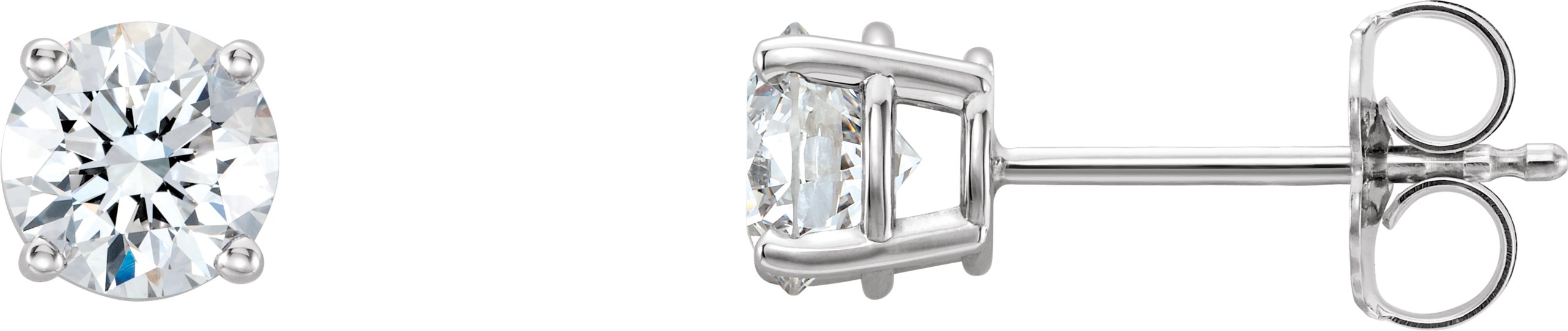 14K White 1.25 CTW Lab Grown Diamond Stud Earrings Ref 17058982
