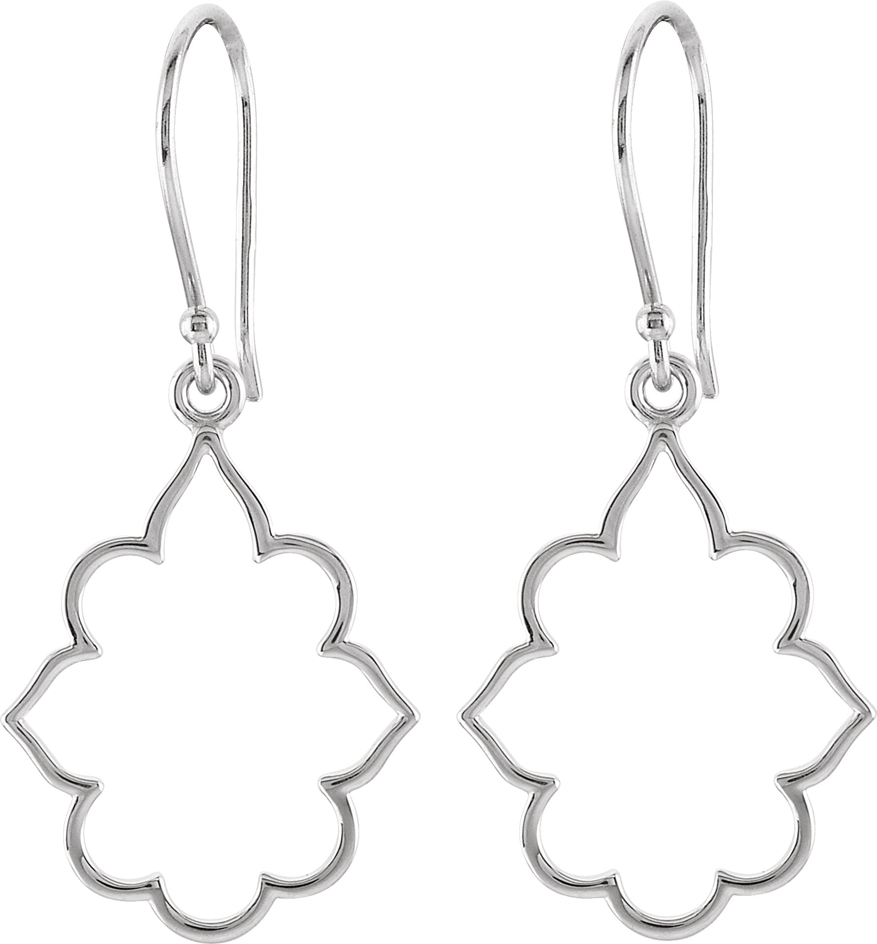 Alternative view of Decorative Earrings – 14K White Gold