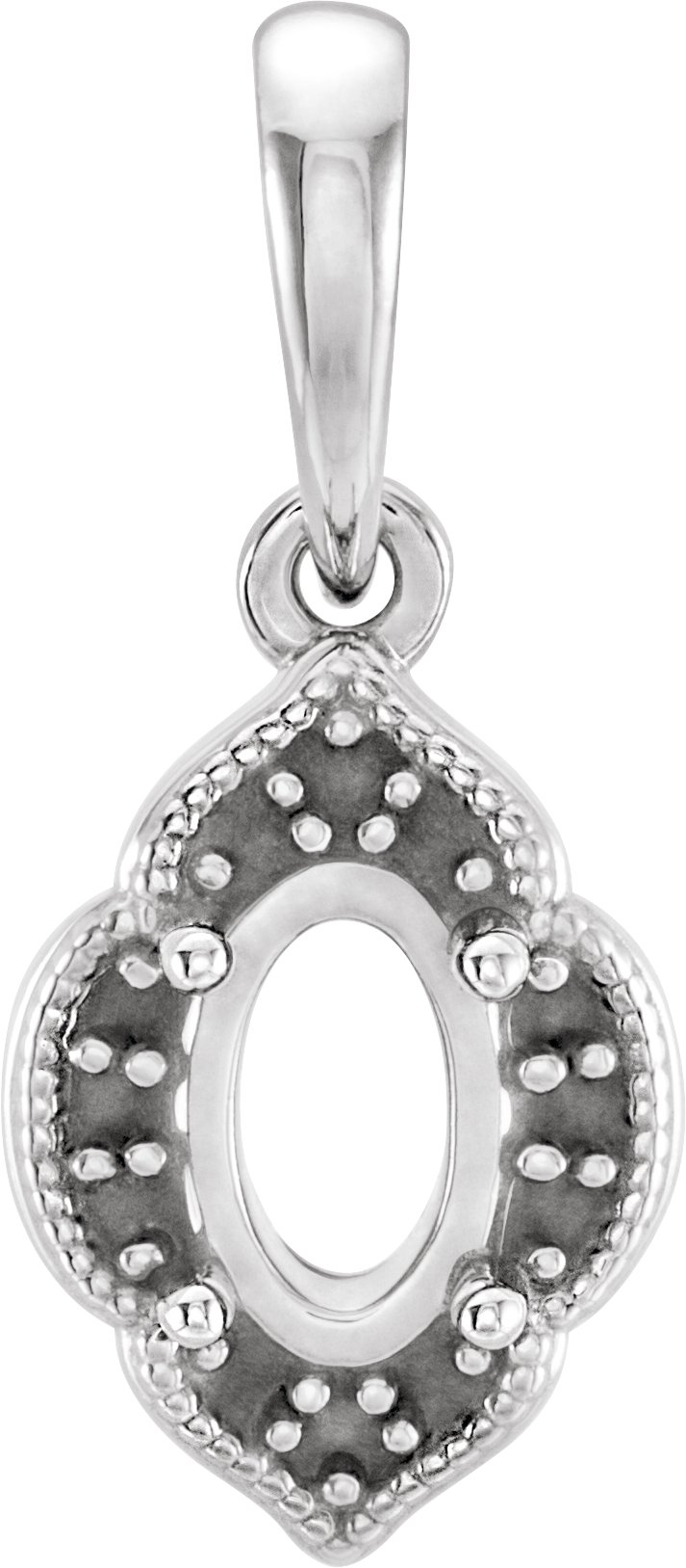 Accented Clover Necklace or Pendant