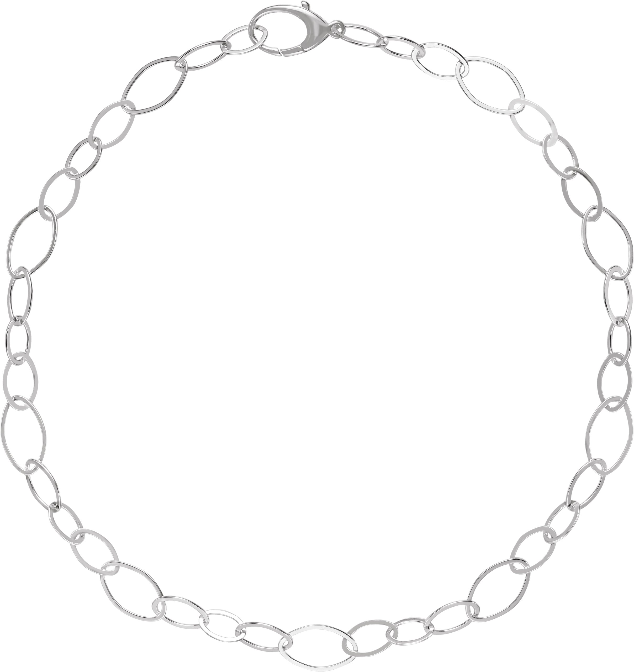 Sterling Silver Link 18" Necklace