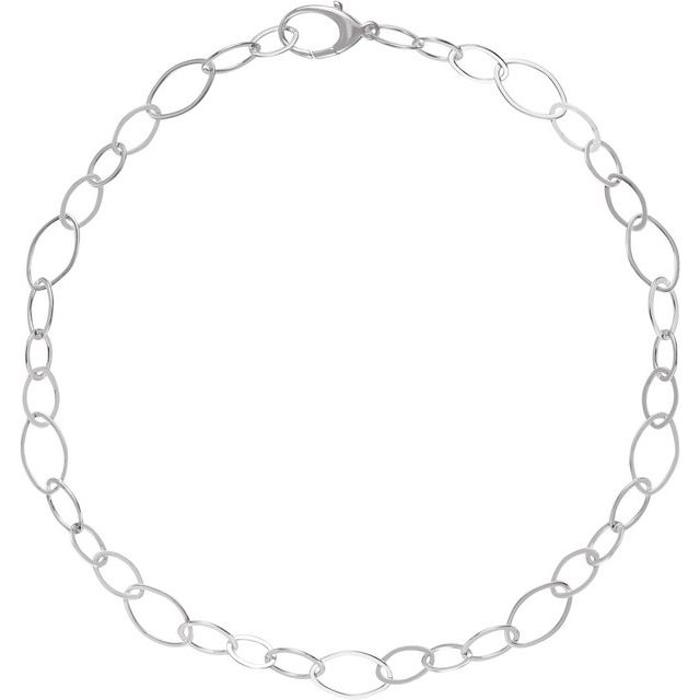 Sterling Silver Link 18" Necklace