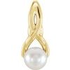 14K Yellow Freshwater Cultured Pearl Pendant Ref. 12874756