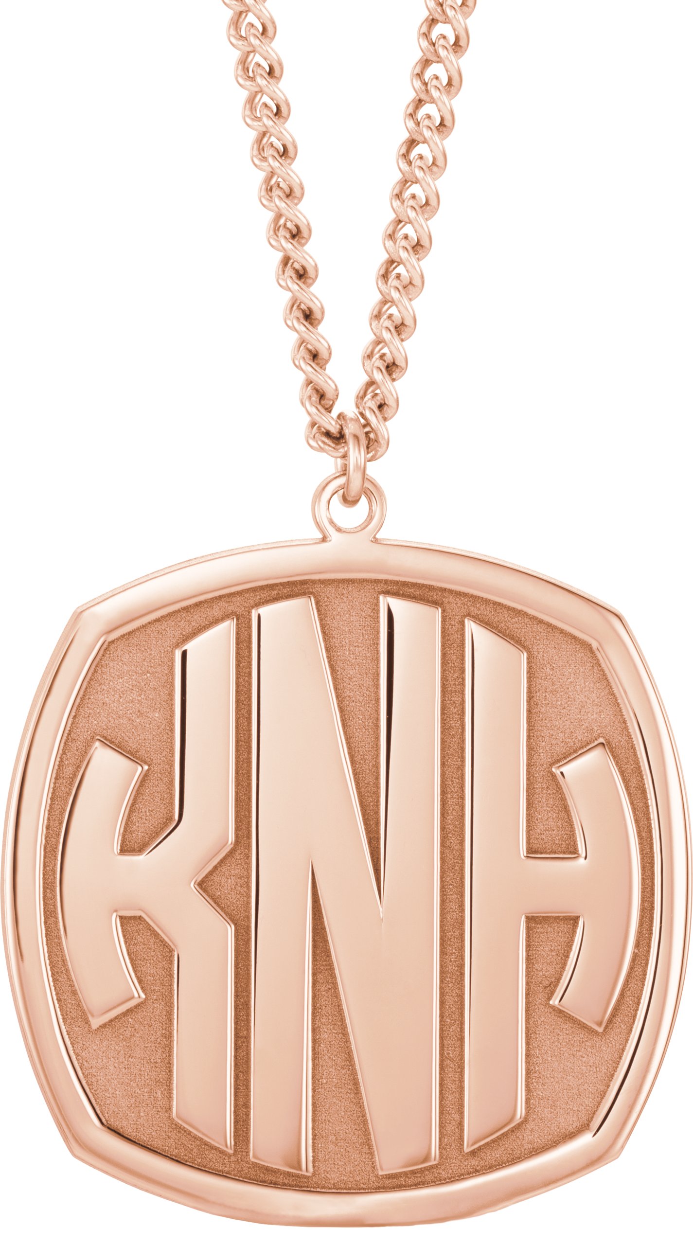 Block Monogram Necklace