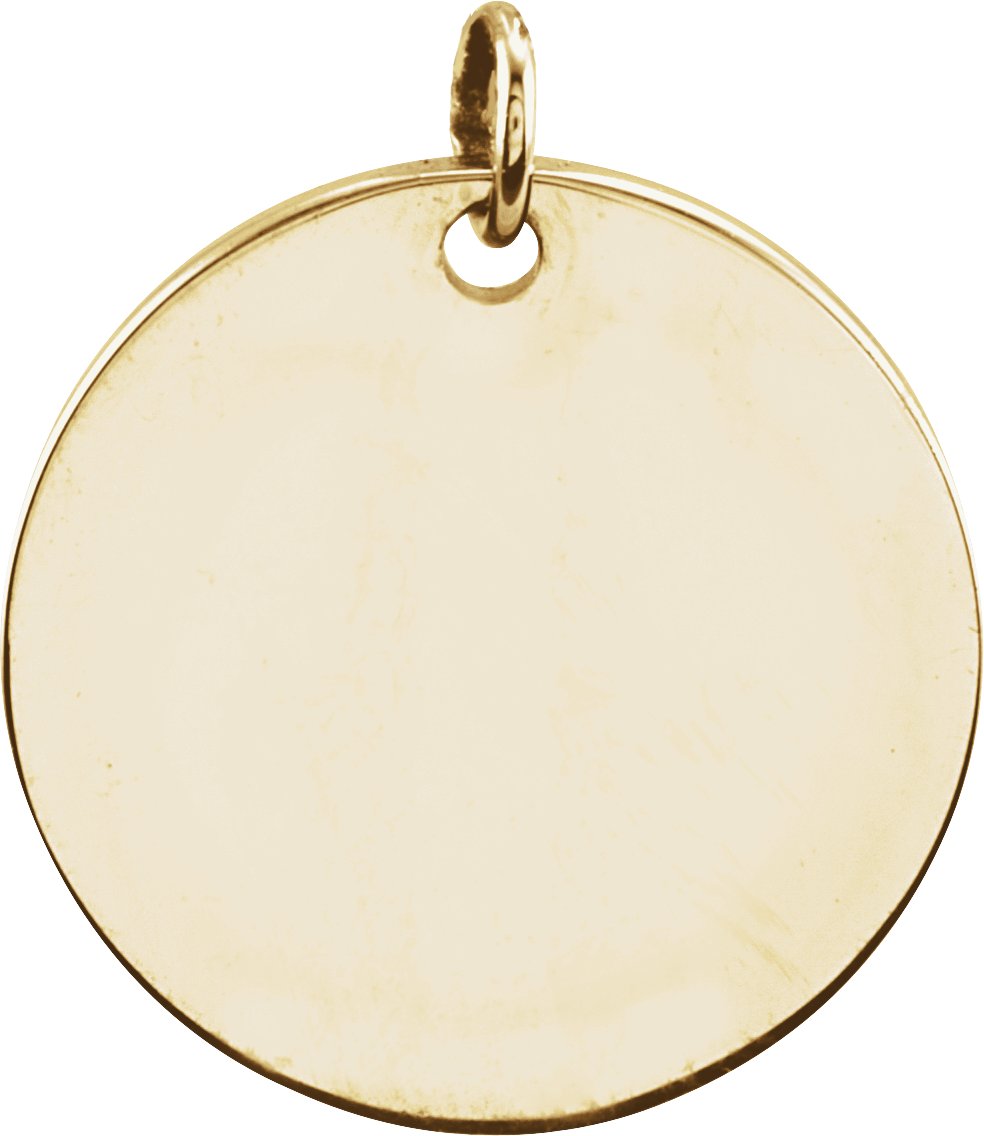 14K Yellow Be Posh®  Disc Pendant