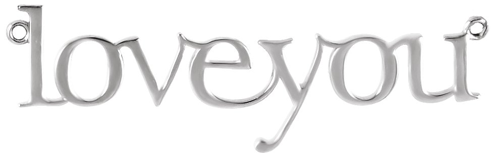 Love You Necklace or Center