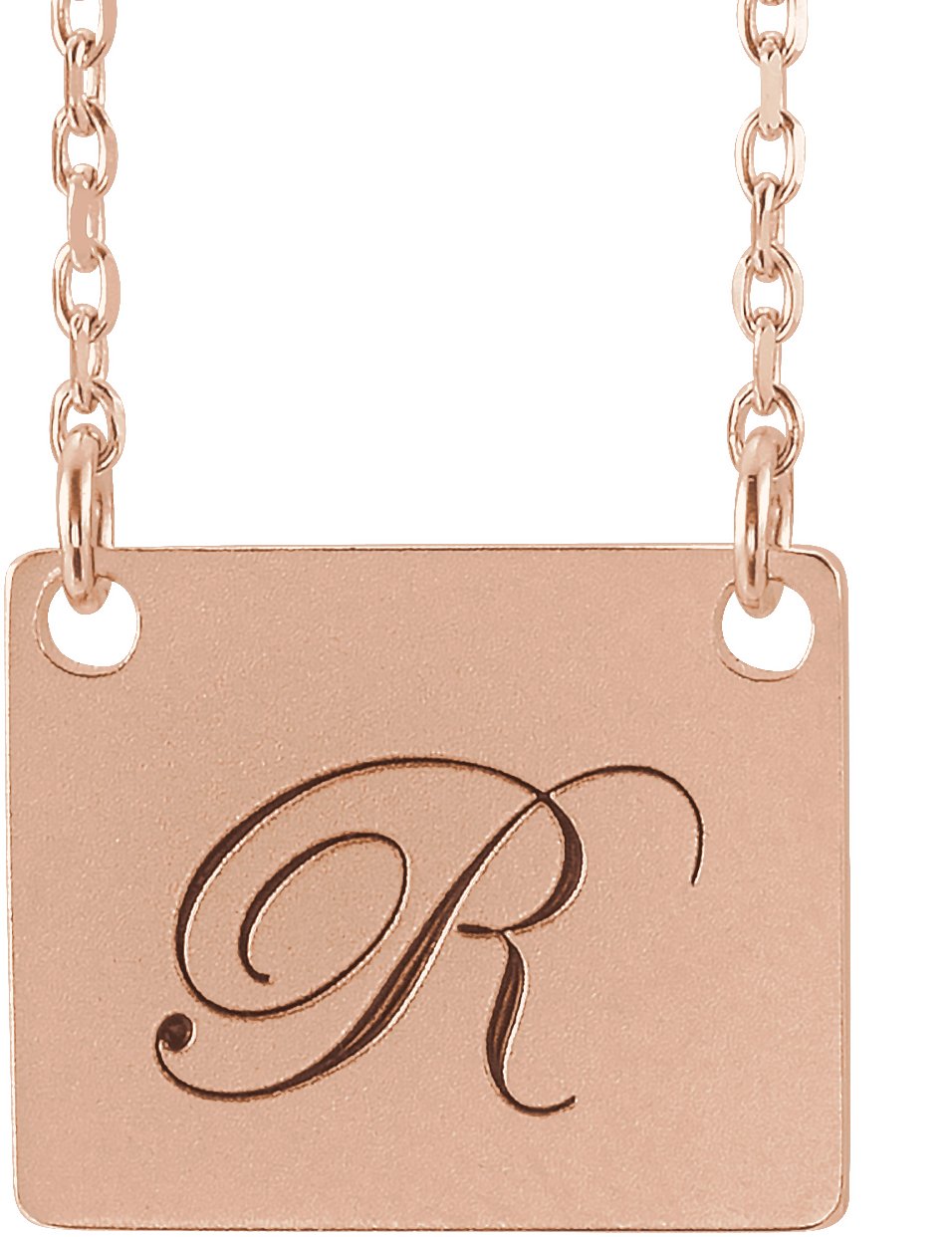 14K Rose Geometric 18" Necklace 