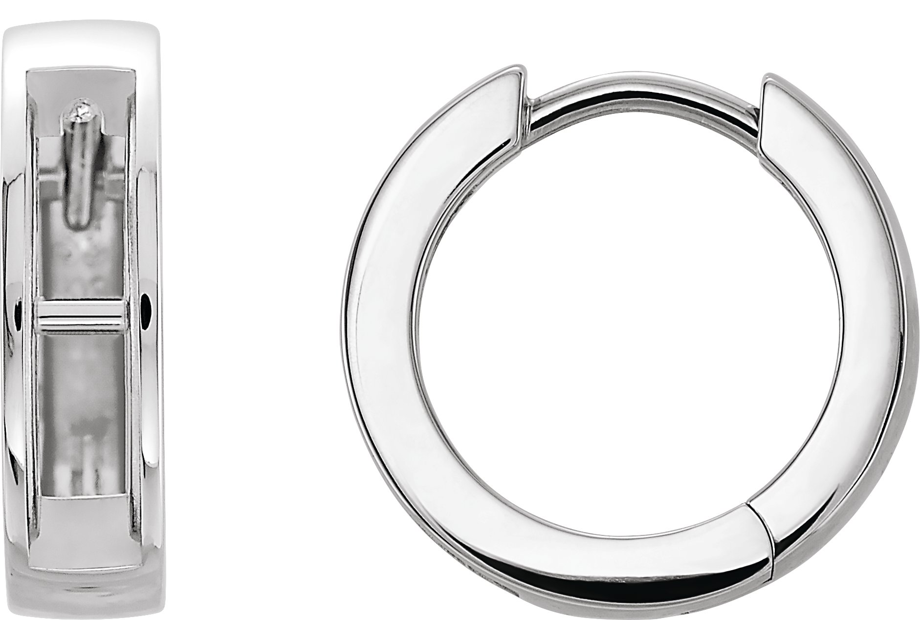 Channel-Set Hoop Earrings